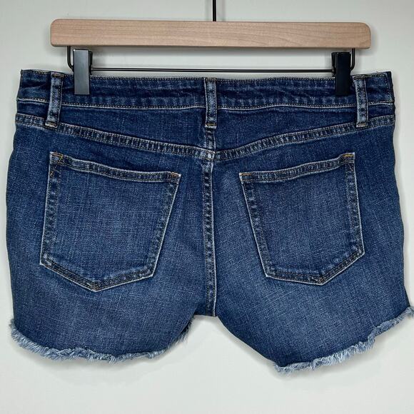 Gap Maternity Denim Cutoff Shorts Size 27/Size 4 Side Elastic Panels - Picture 6 of 6
